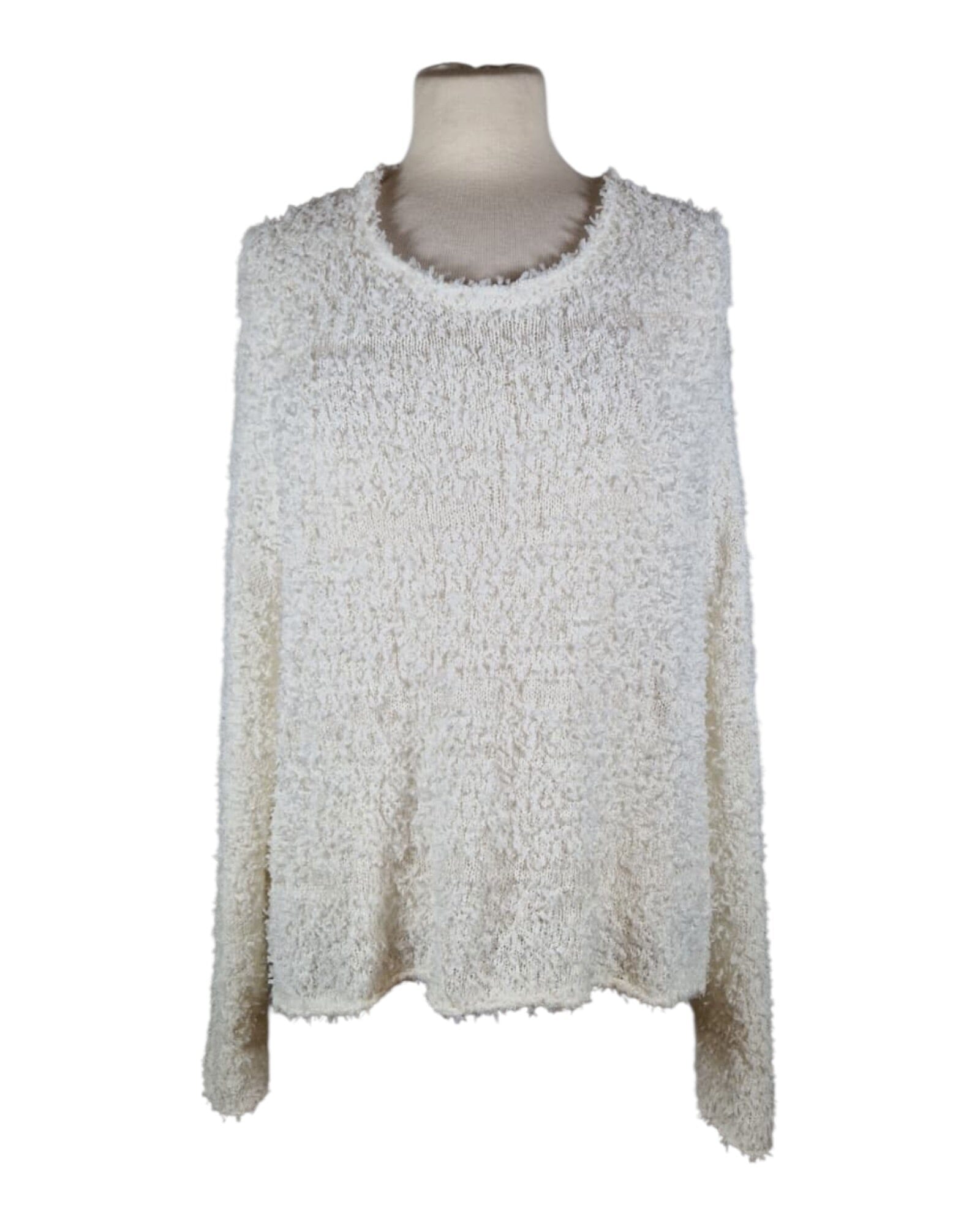 Pullover Pullover Rundholz Black Label 990 Offwhite S 