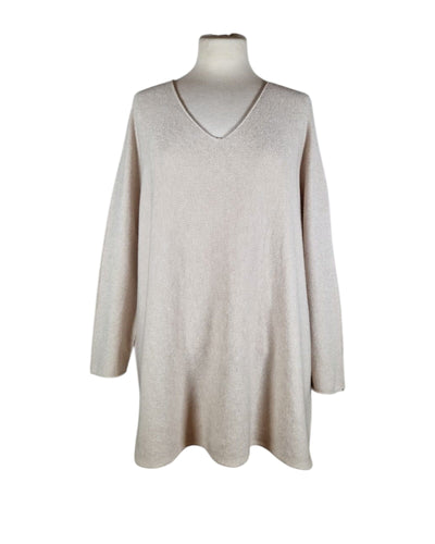 Pullover V-Ausschnitt Lang Pullover Kolibri Ulm Vanillepudding Einheitsgröße 
