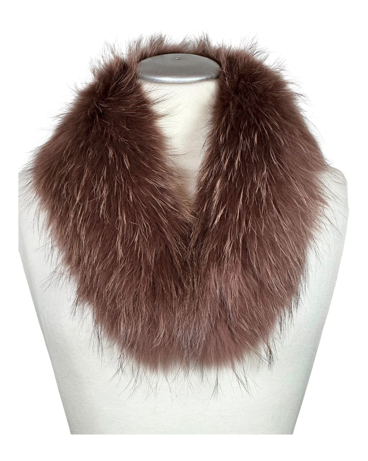 Raccoon Collar Fellkragen Funk 863 Cappuccino ca. 76cm 