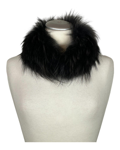 Raccoon Collar Fellkragen Funk 900 Schwarz 47 x 3,5 cm 