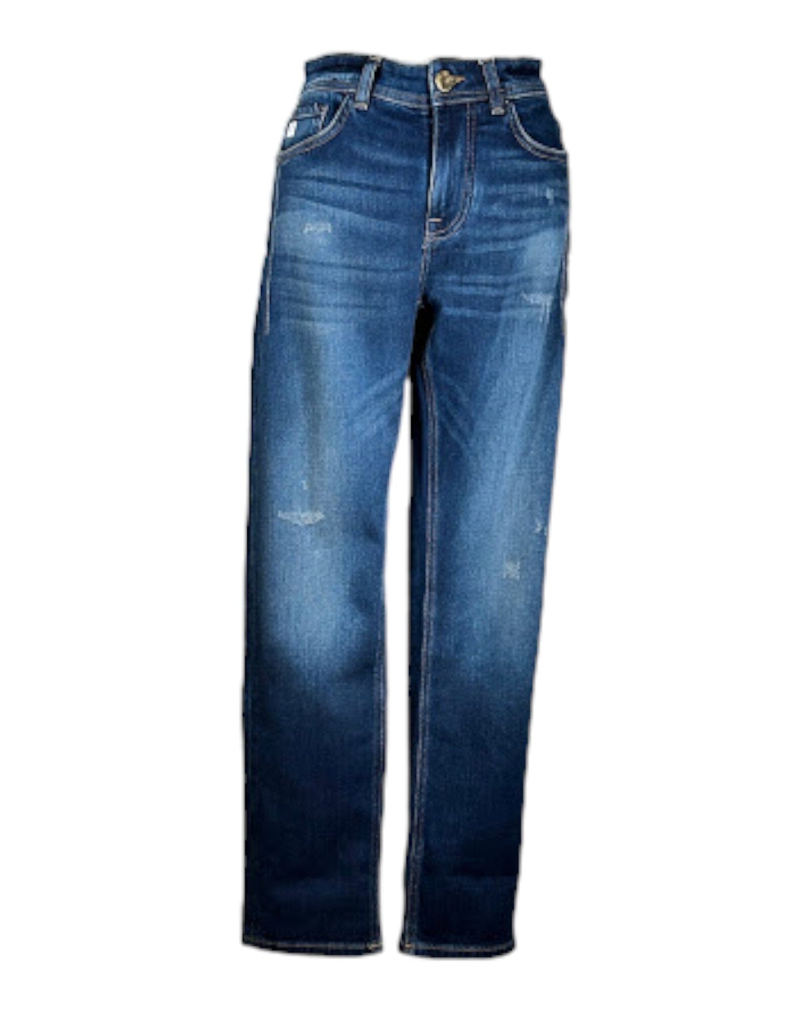 Relaxed Fit Jeanshose Goldgarn Denim Darkblue W25 