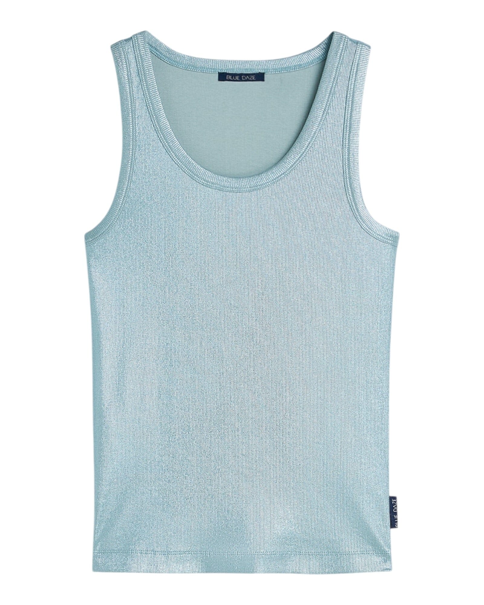 Rib Tanktop Top Summum Woman 431 Glacier Blue S 