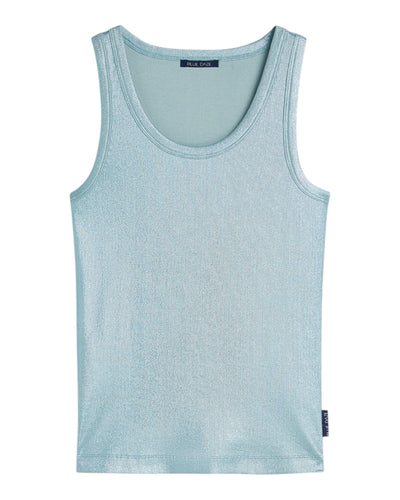 Rib Tanktop Top Summum Woman 431 Glacier Blue S 