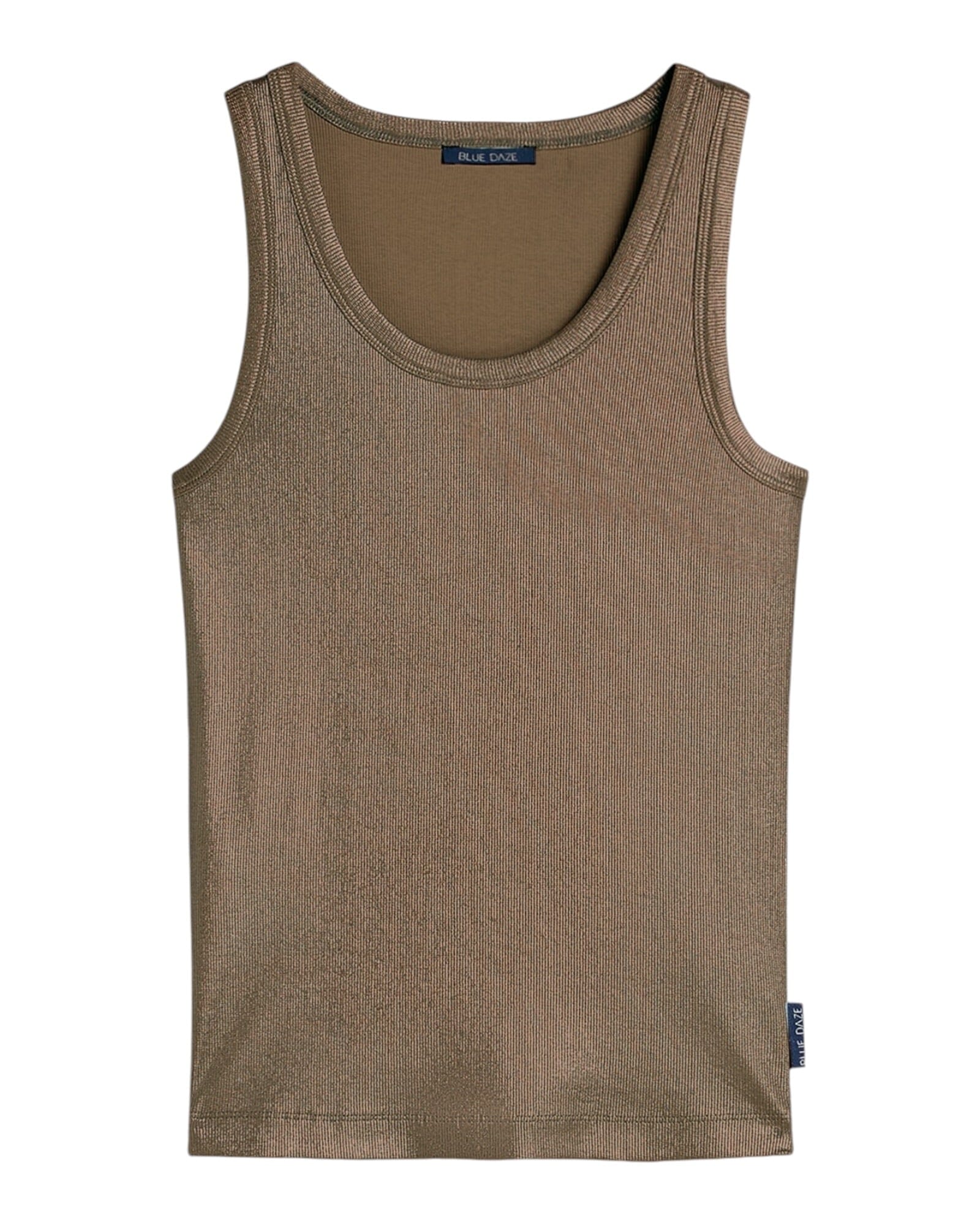 Rib Tanktop Top Summum Woman 763 Dark Clay S 