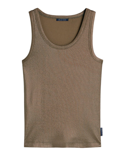 Rib Tanktop Top Summum Woman 763 Dark Clay S 