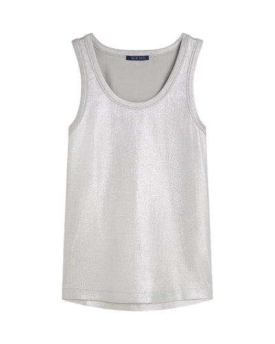 Rib Tanktop Top Summum Woman 825 Mid Grey S 