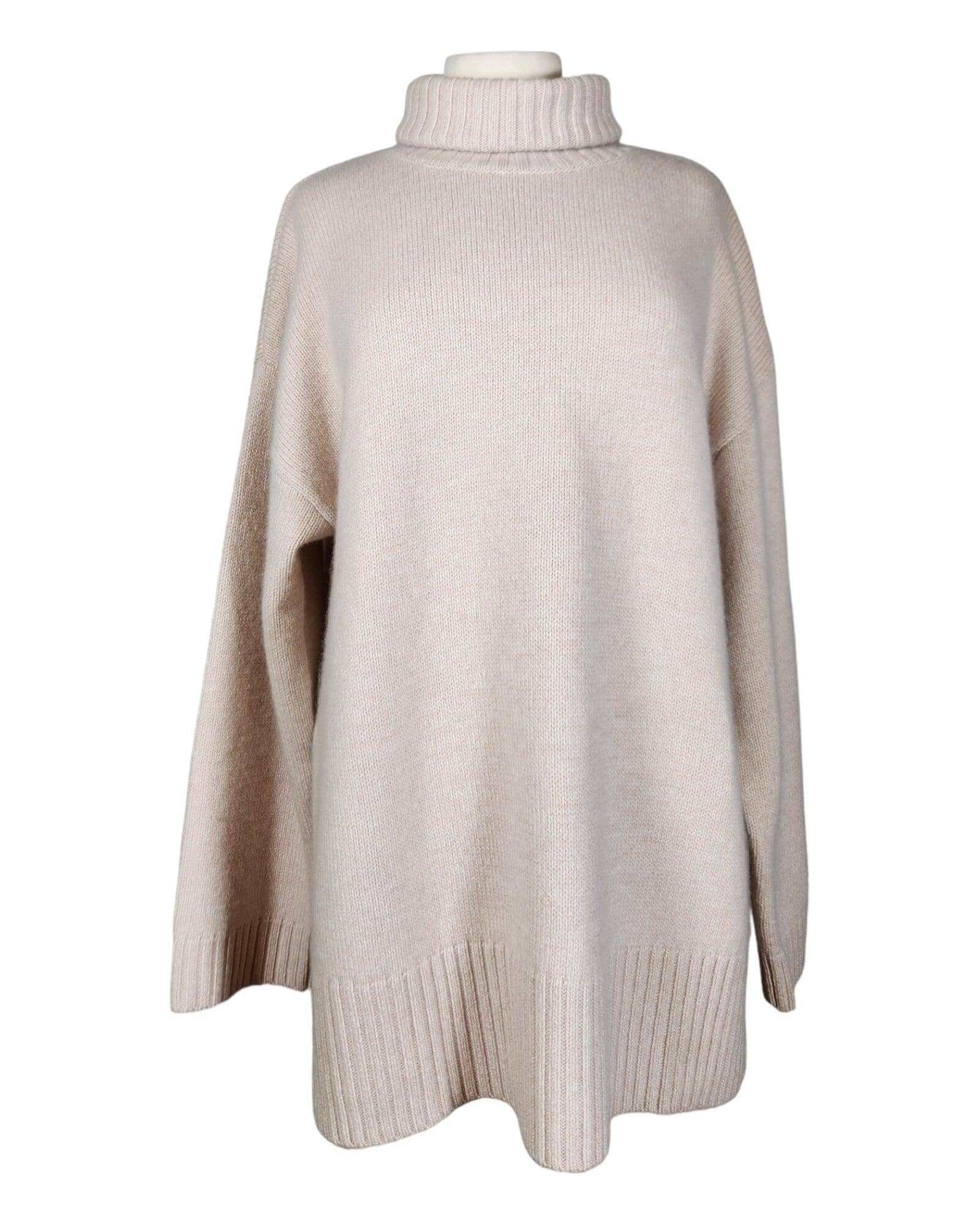 Rollkragenpullover Kaschmirpullover Flona 24100 Hessianbeige S 
