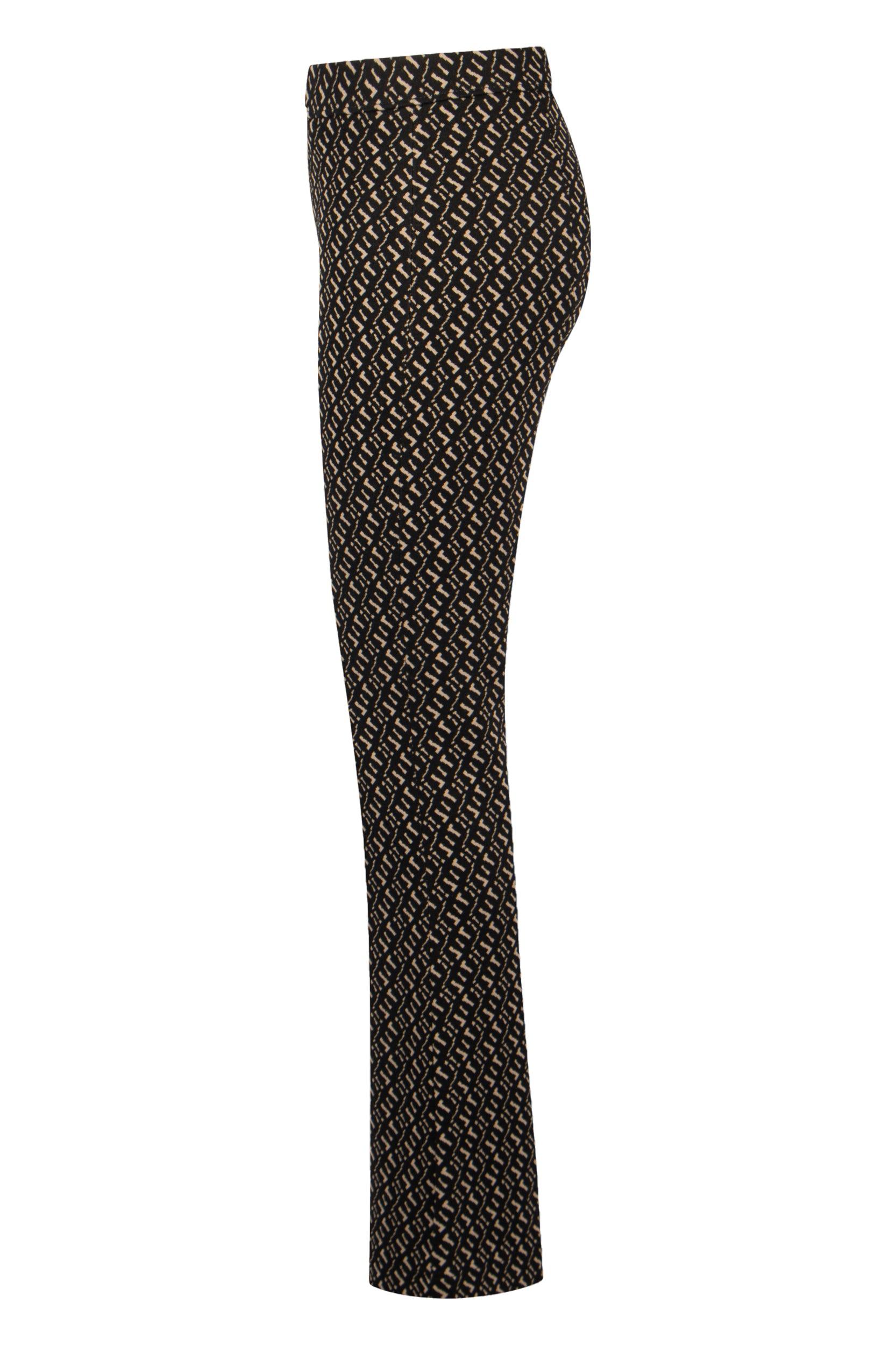 Pantalon jacquard crayon bootcut Macy