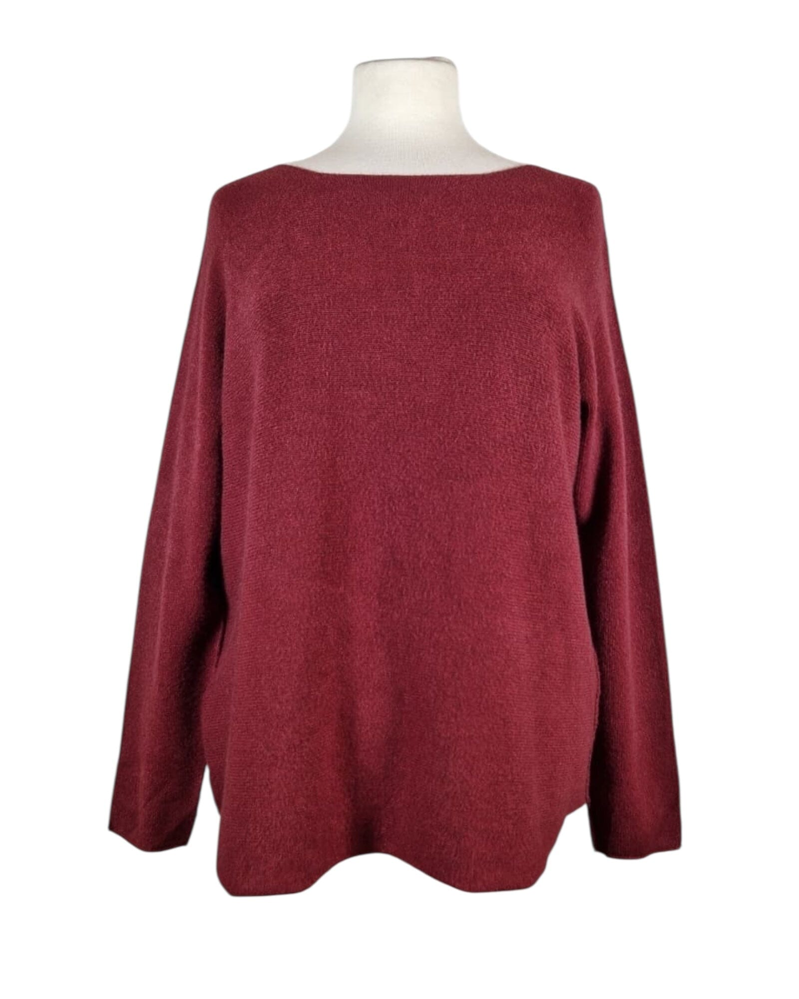 Rundhals Pullover Pullover Kolibri Ulm Bordeux Einheitsgröße 