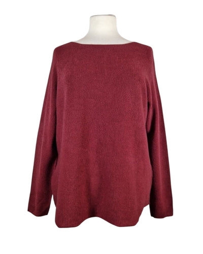 Rundhals Pullover Pullover Kolibri Ulm Bordeux Einheitsgröße 
