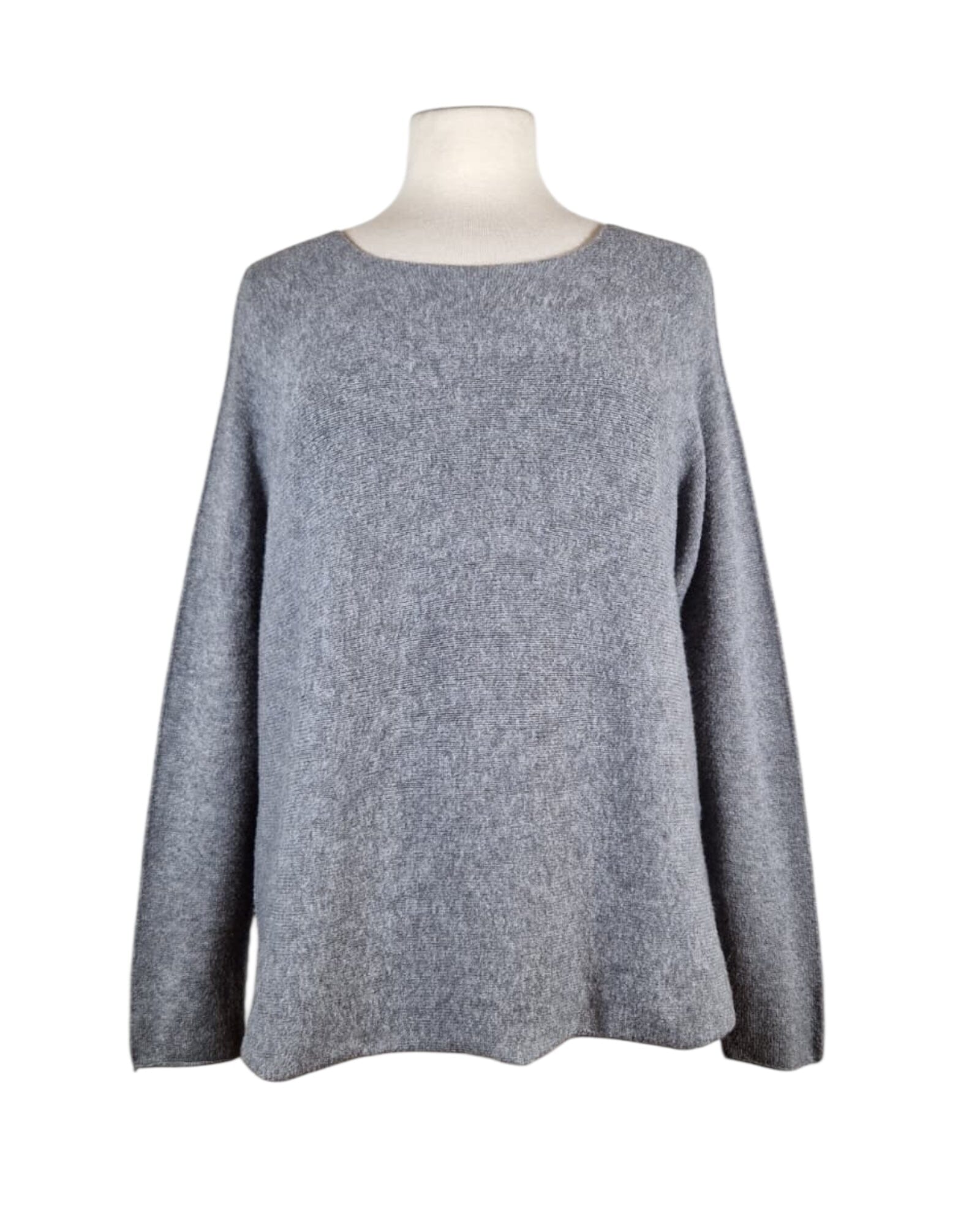 Rundhals Pullover Pullover Kolibri Ulm Grau Einheitsgröße 