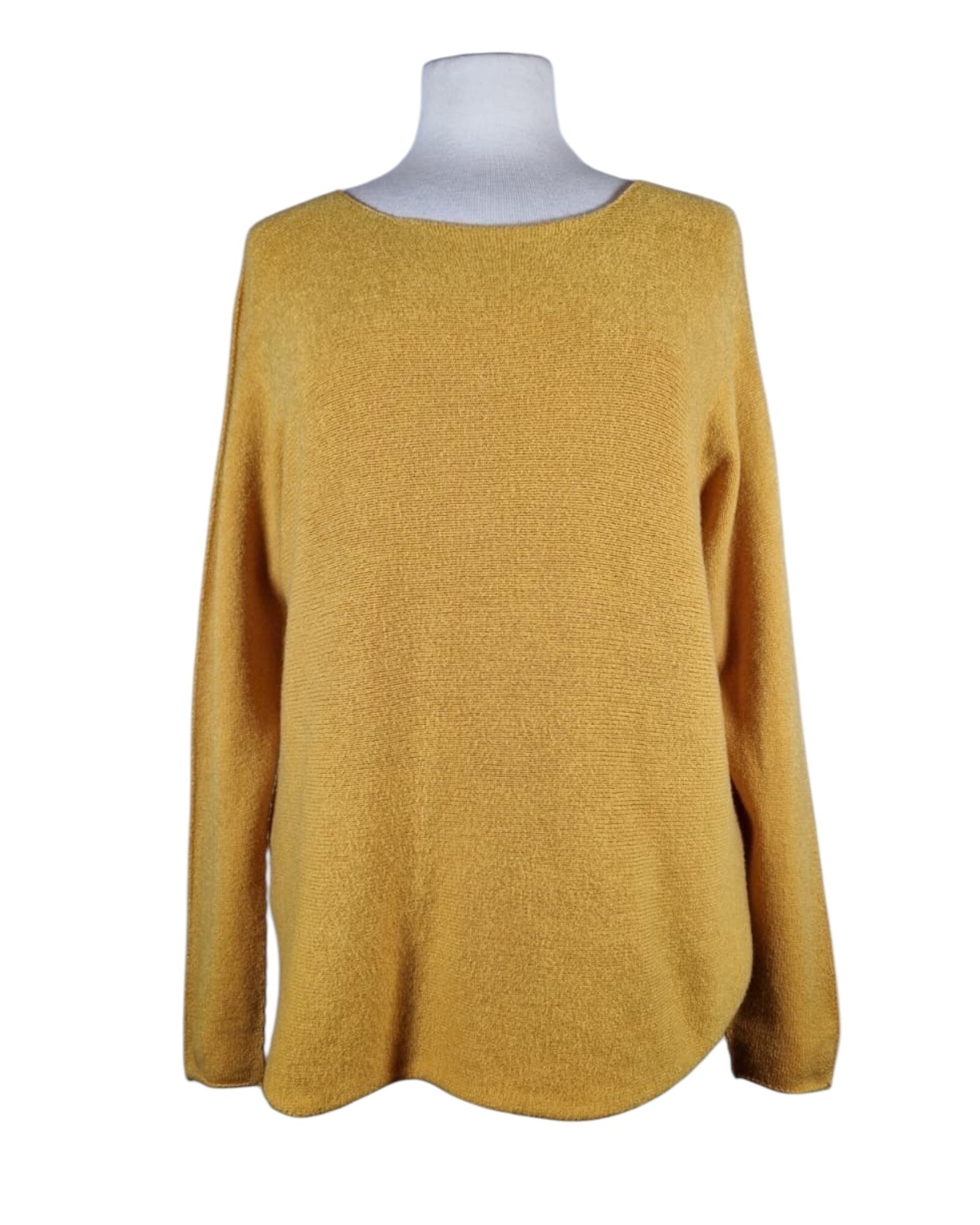 Rundhals Pullover Pullover Kolibri Ulm Senfgelb Einheitsgröße 