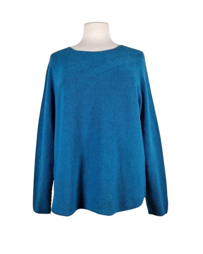 Rundhals Pullover Pullover Kolibri Ulm Türkis Einheitsgröße 
