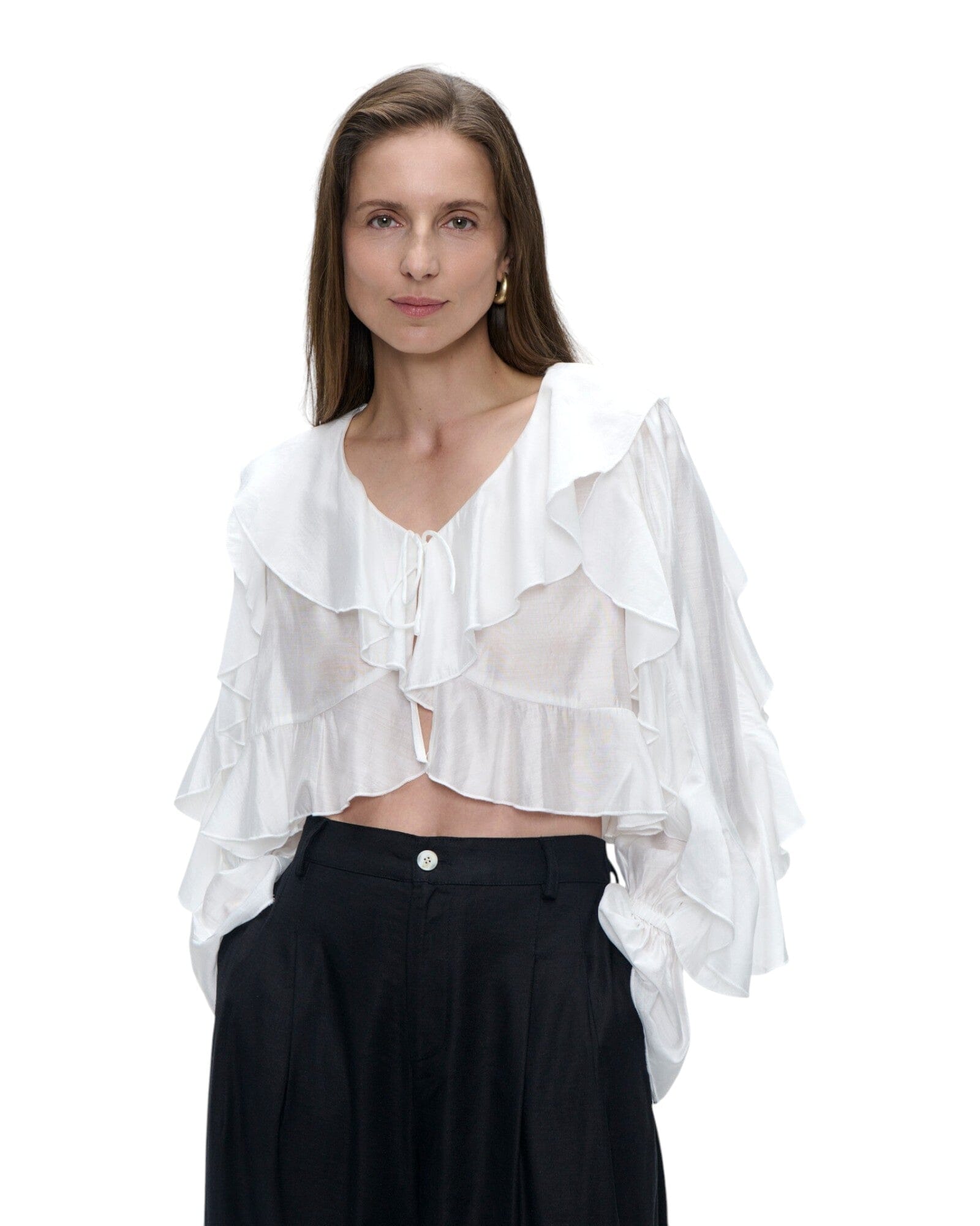 Saby Bluse Bluse Jane Lushka White 1 S 