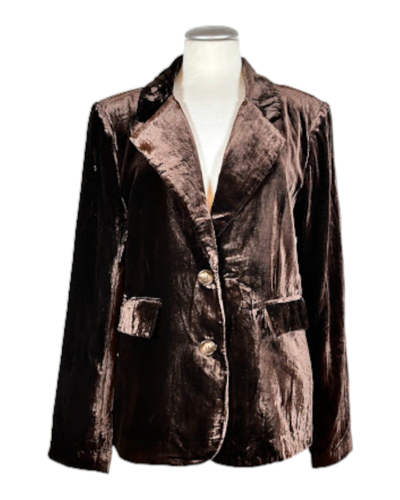 Samtblazer Blazer Grace 128 Dark Choclate S 