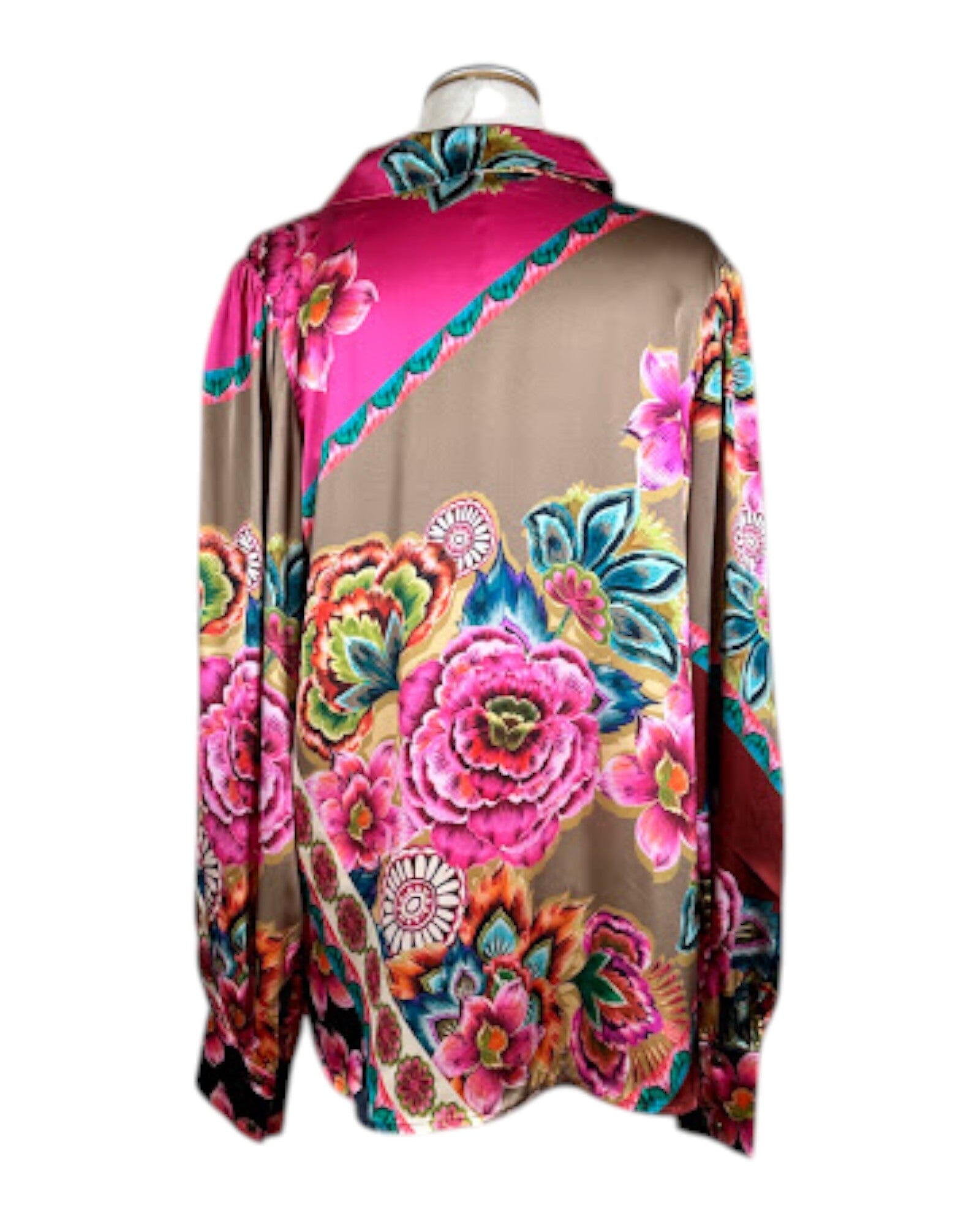 Satinbluse FLOWERS Bluse Grace 