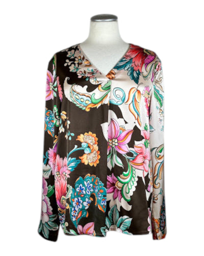Satinbluse MONA Bluse Grace 126 Brown S 