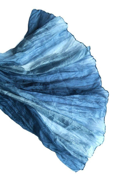 Schal Seidentuch Salto 123Hell-Dunkelblau 100x180cm 