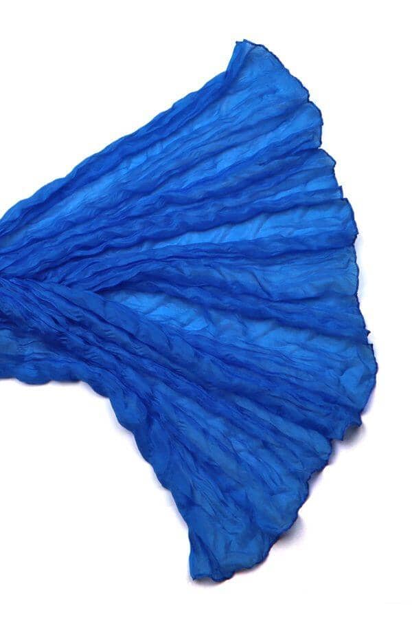 Schal Seidentuch Salto 413 Royalblau 100x180cm 