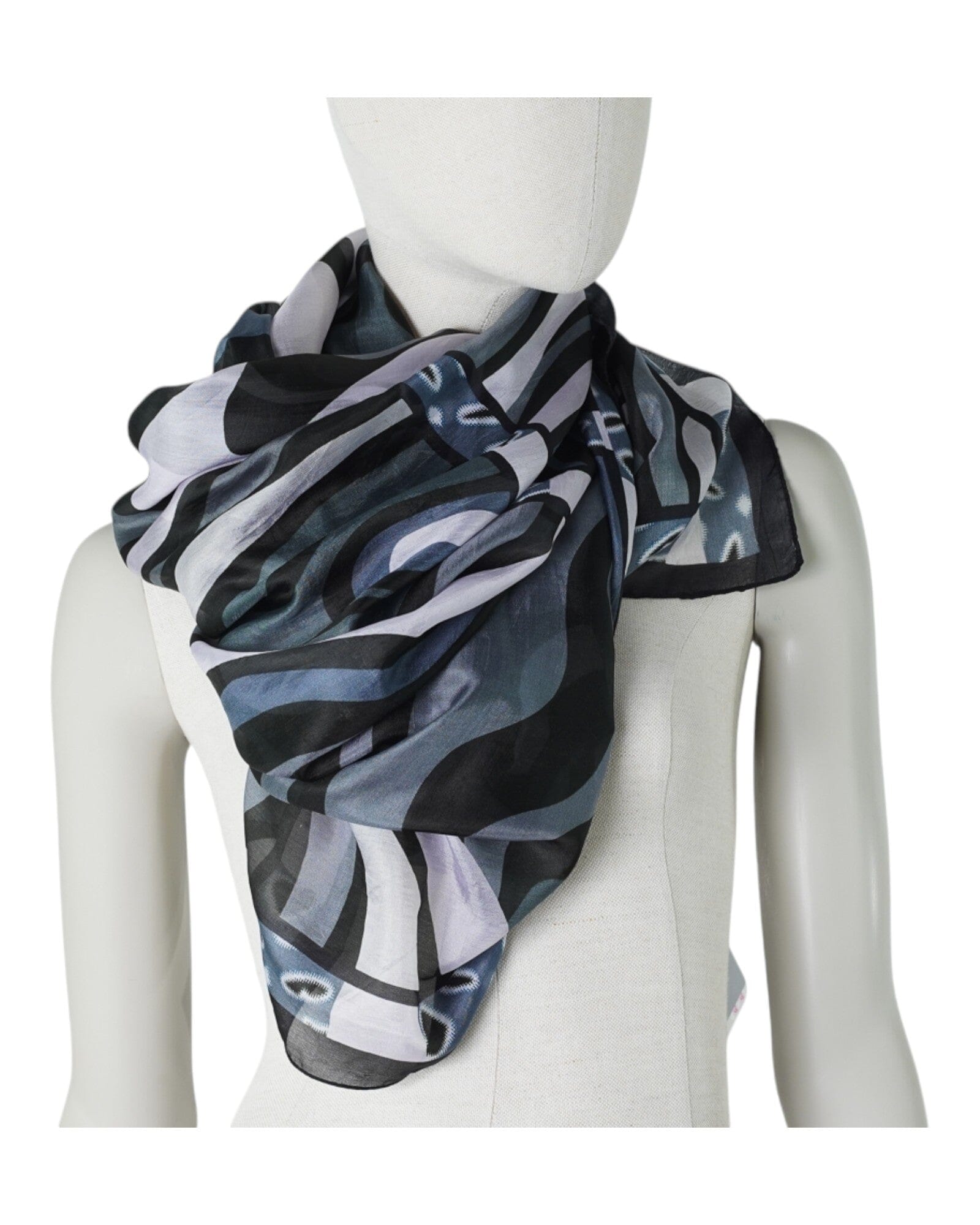 Seidenschal Seidentuch Ahmaddy Wave 100x190 cm 