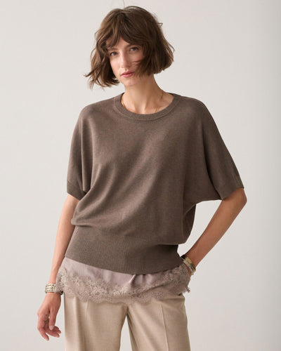 Short Sleeve Shirt Summum Woman 742 Taupe S 