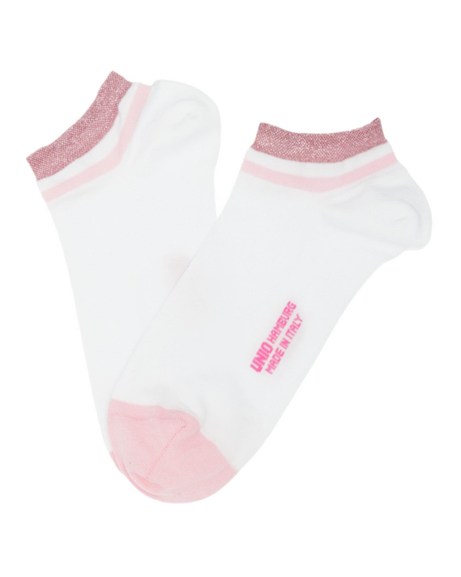 Shorty Glitzi Socken UNIO 01 White-Rose Glitzi 36-38 