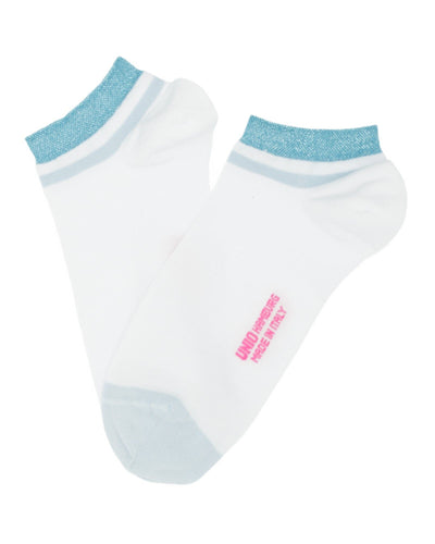 Shorty Glitzi Socken UNIO 02 White-Blue Glitzi 36-38 