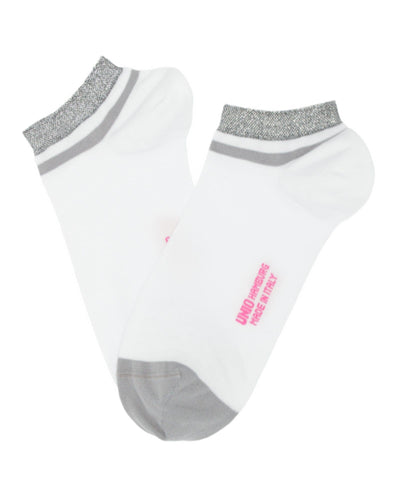 Shorty Glitzi Socken UNIO 05 White-Silver GLitzi 36-38 