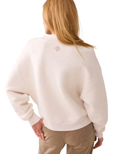 Soft V-Neck Sweatshirt Summum Woman 