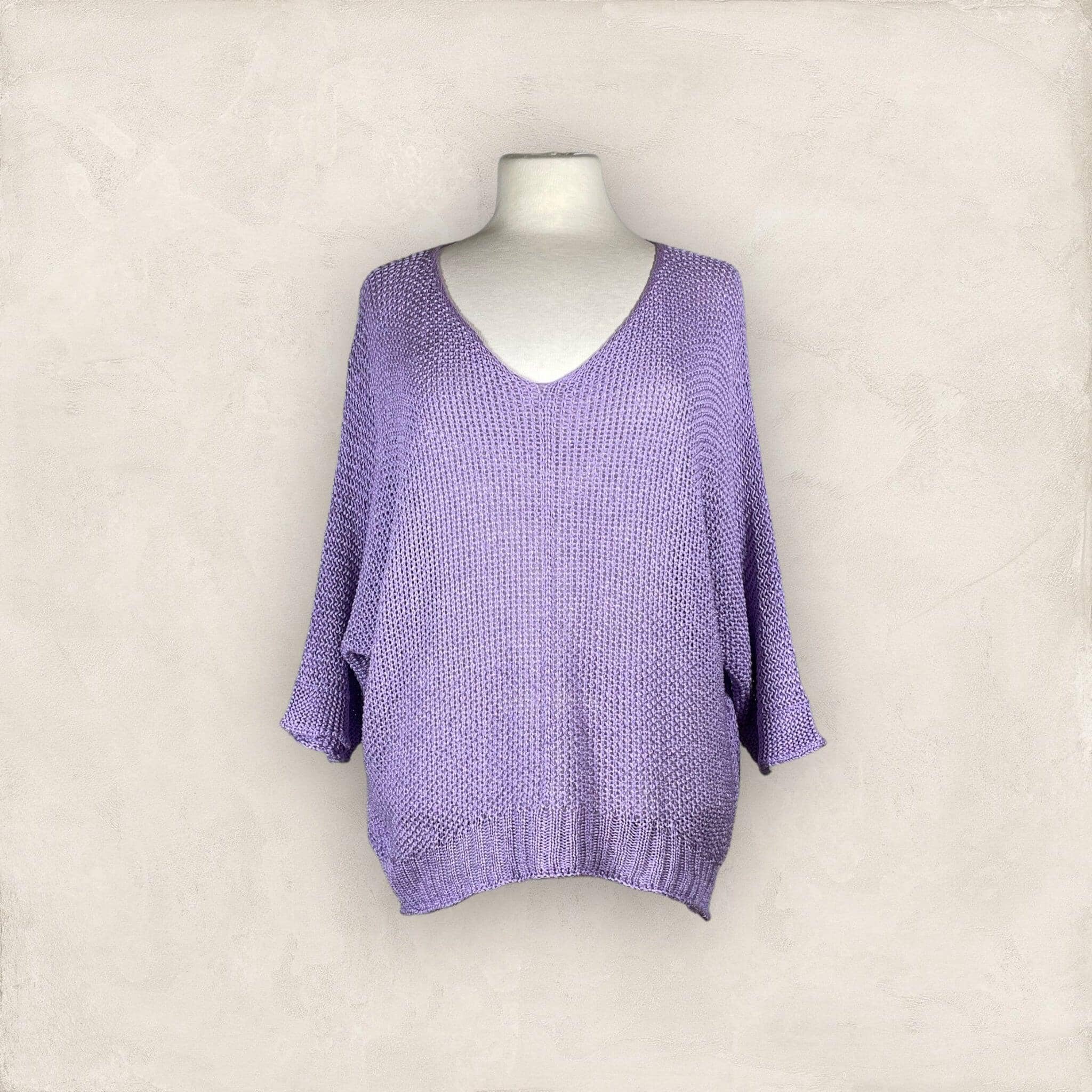 Sommer Pulli Pullover Kolibri Ulm Flieder Einheitsgröße 