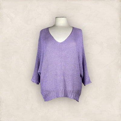 Sommer Pulli Pullover Kolibri Ulm Flieder Einheitsgröße 