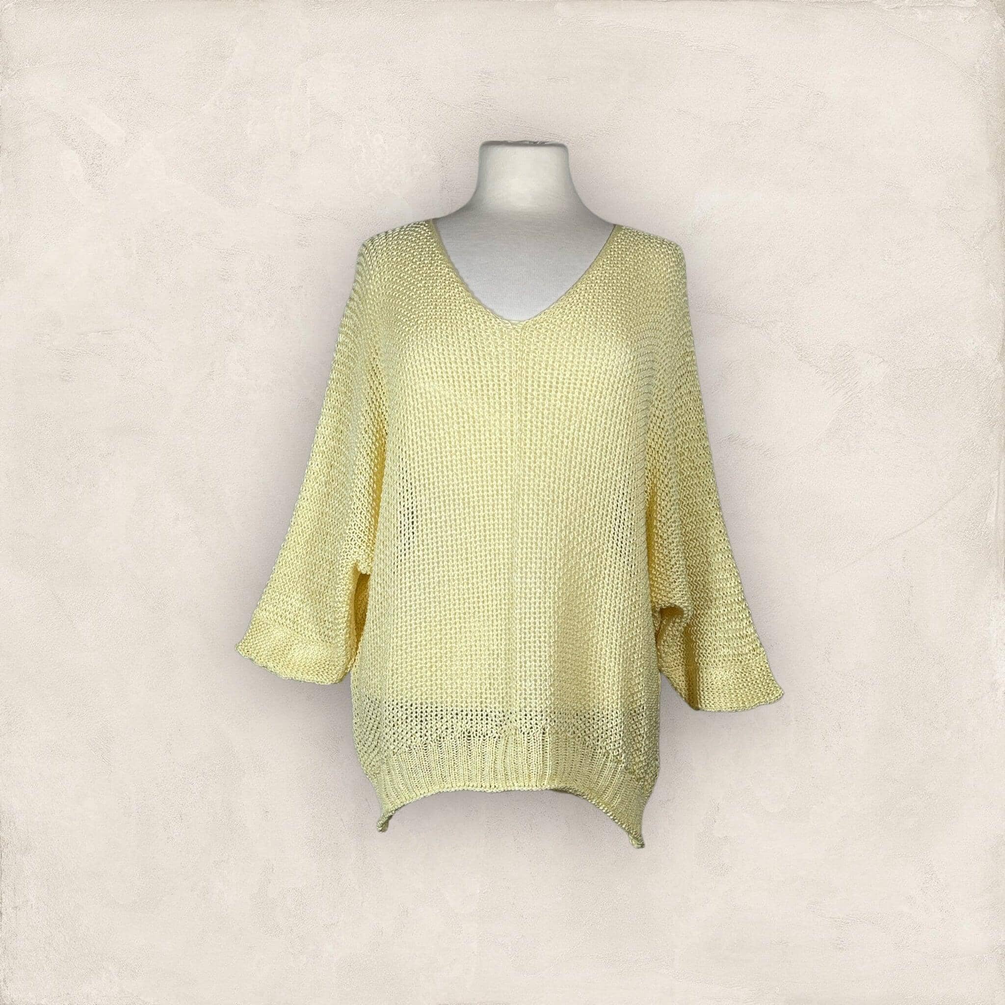 Sommer Pulli Pullover Kolibri Ulm Gelb Einheitsgröße 