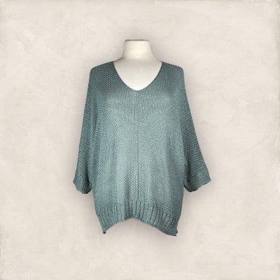 Sommer Pulli Pullover Kolibri Ulm Salbei Einheitsgröße 