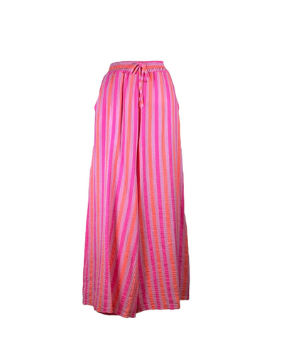 Sommerhose Streifen Hose Noeline Fuchsia Orange Einheitsgröße 