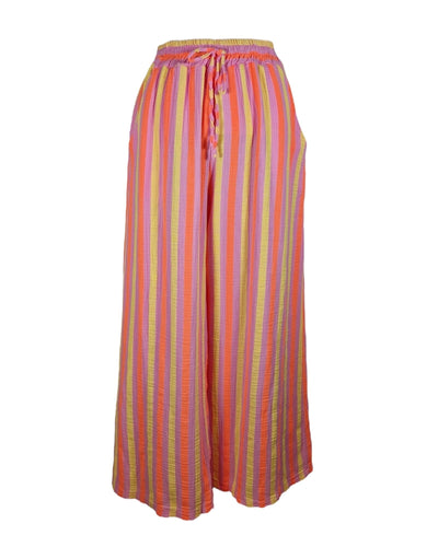 Sommerhose Streifen Hose Noeline Rosa Orange Gelb Einheitsgröße 