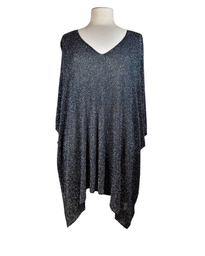 Sommerponcho Poncho Kolibri Ulm Black-1 Einheitsgröße 