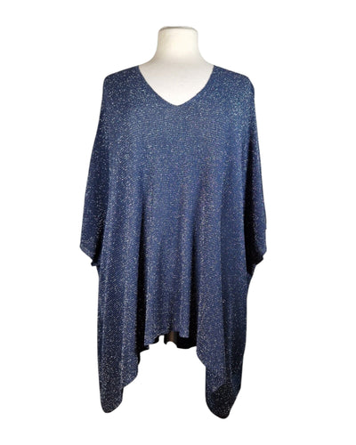 Sommerponcho Poncho Kolibri Ulm Blue-15 Einheitsgröße 