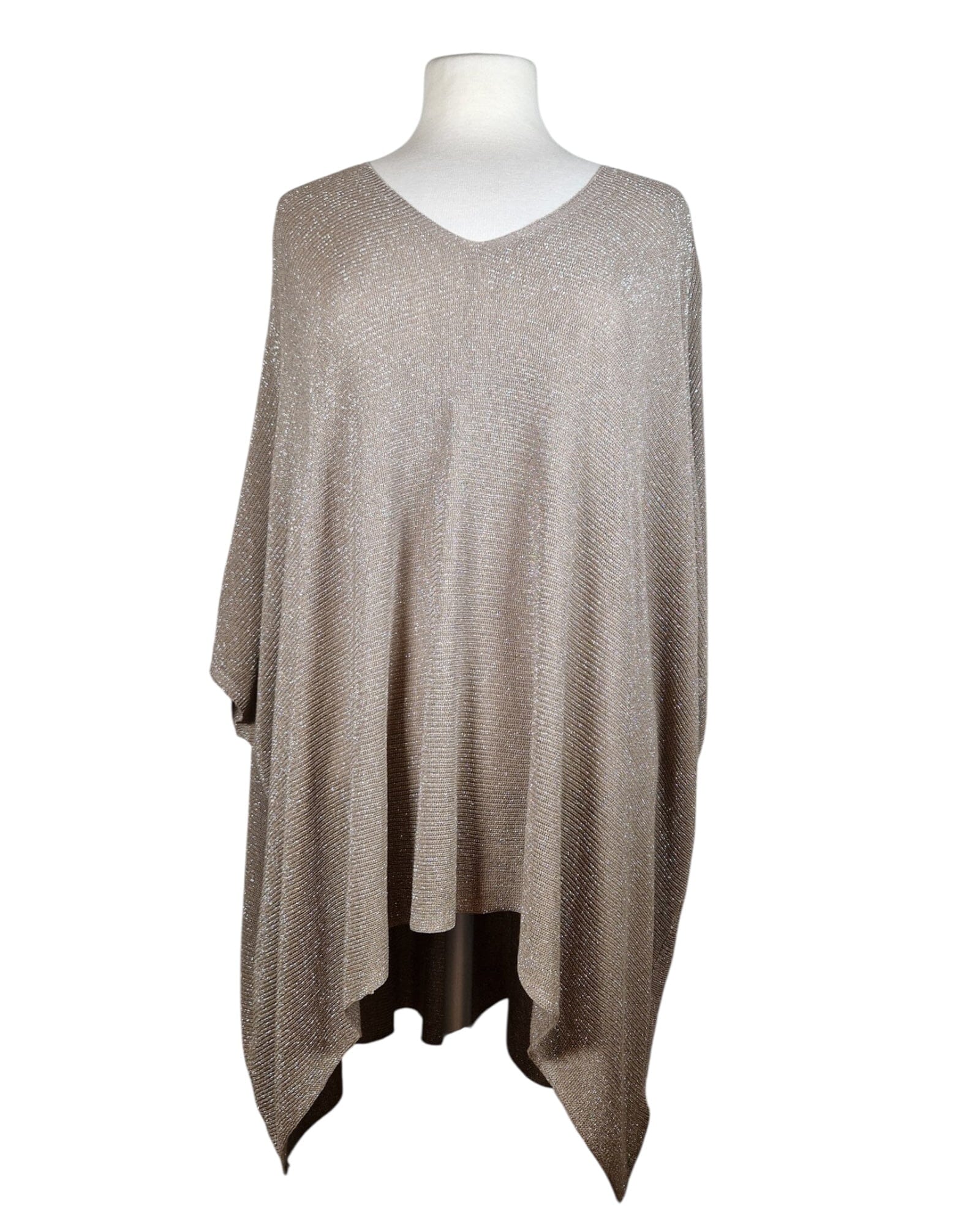 Sommerponcho Poncho Kolibri Ulm Coffe-18 Einheitsgröße 