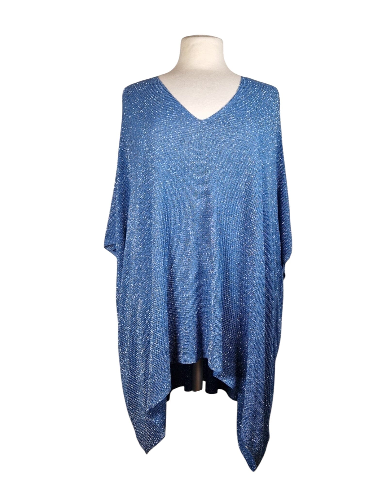 Sommerponcho Poncho Kolibri Ulm Jeans-10 Einheitsgröße 