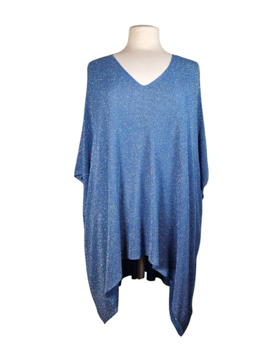 Sommerponcho Poncho Kolibri Ulm Jeans-10 Einheitsgröße 