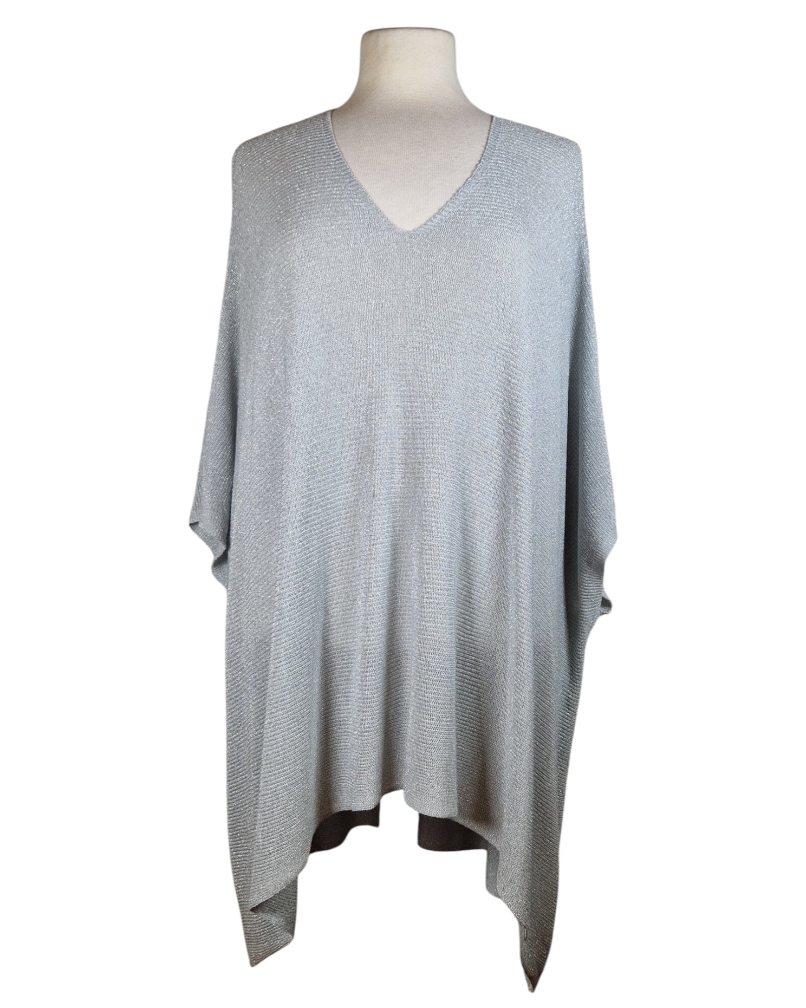 Sommerponcho Poncho Kolibri Ulm Light Grey-6 Einheitsgröße 