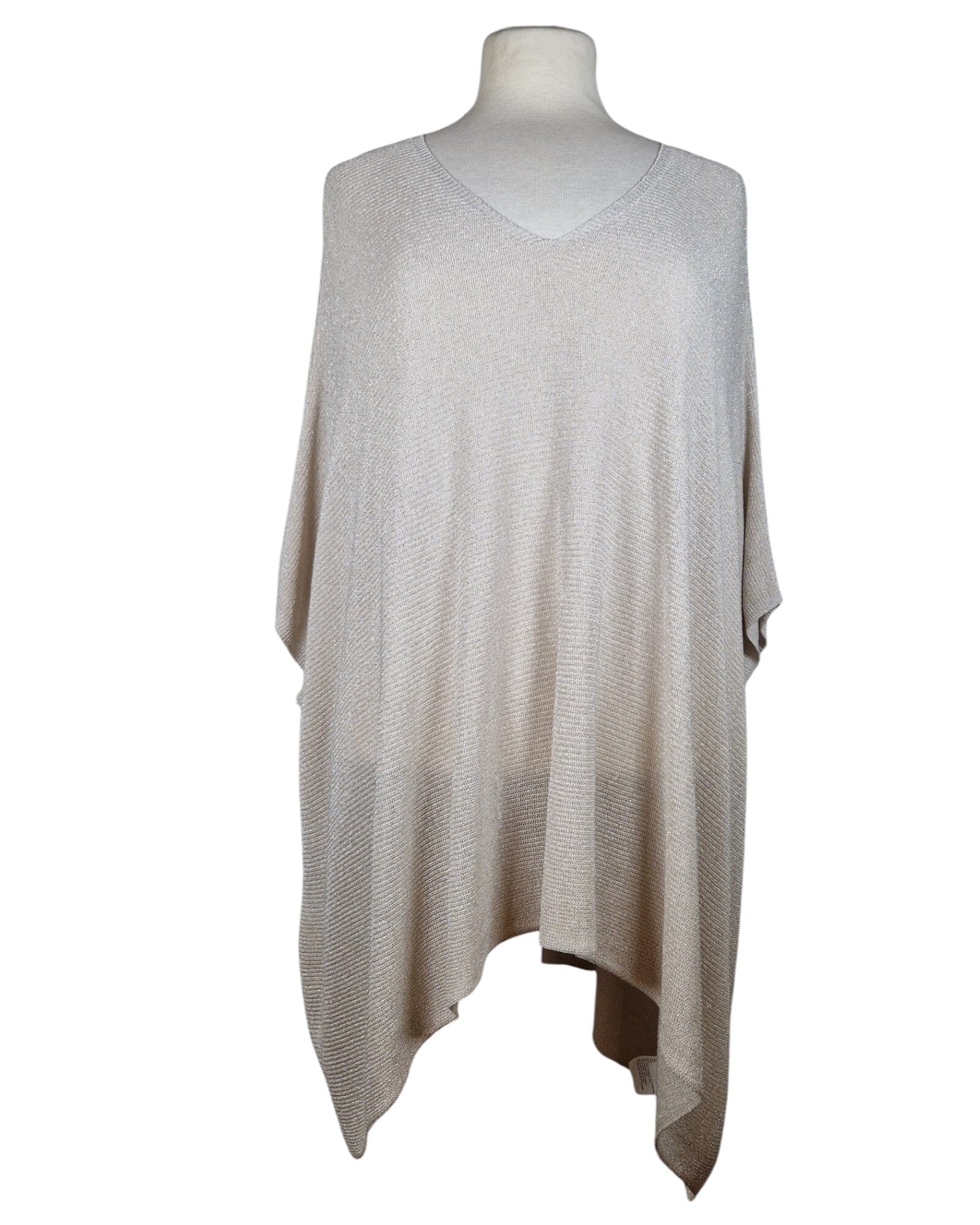 Sommerponcho Poncho Kolibri Ulm Offwhite-3 Einheitsgröße 