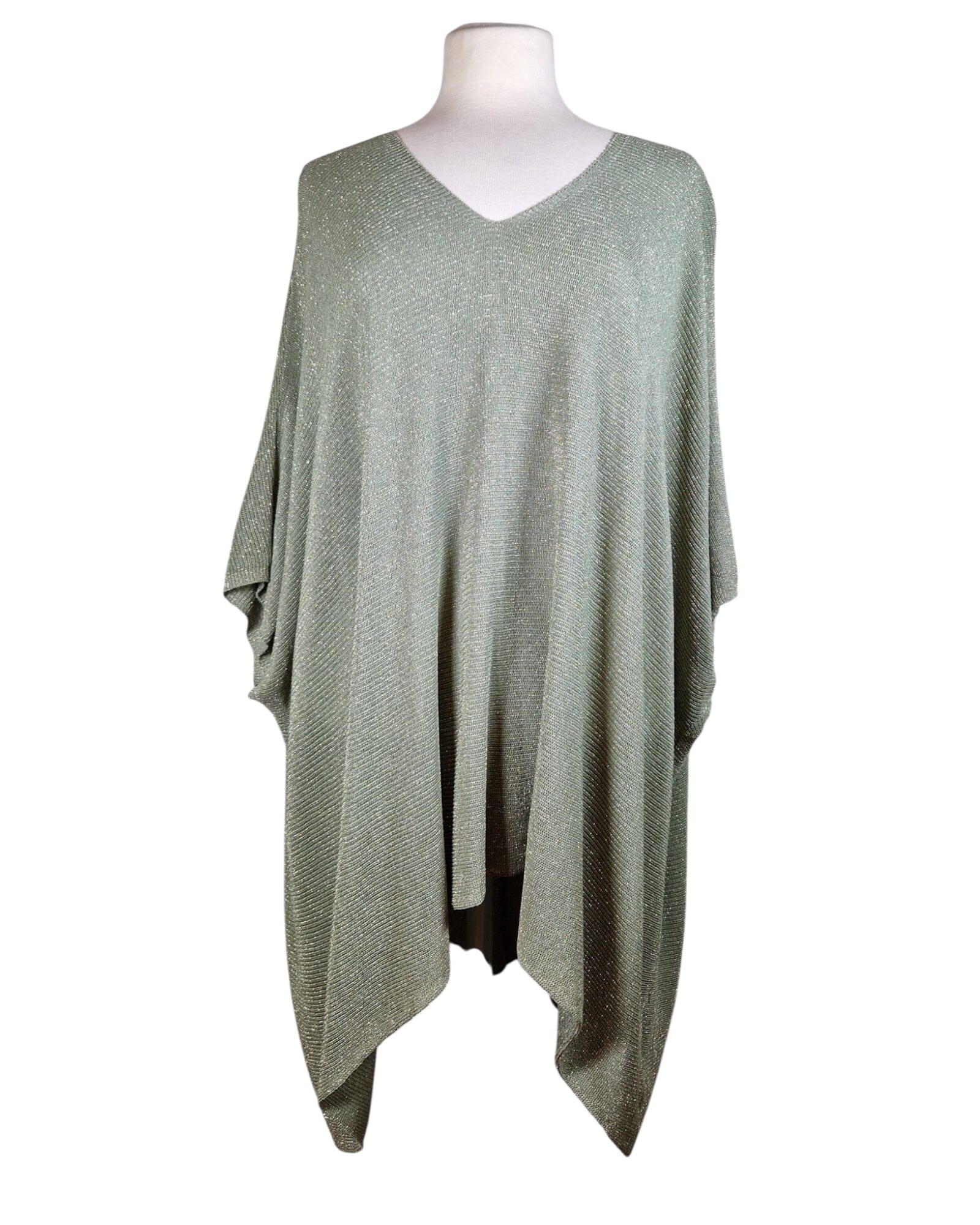 Sommerponcho Poncho Kolibri Ulm Verde Militare-12A Einheitsgröße 
