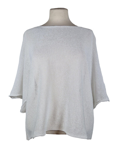 Sommerpullover Kurzarm Pullover Kolibri Ulm Weiß Einheitsgröße 