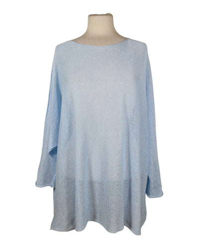 Sommerpullover Lang Pullover Kolibri Ulm Hellblau Einheitsgröße 