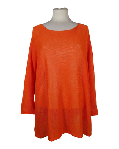 Sommerpullover Lang Pullover Kolibri Ulm Orange Einheitsgröße 