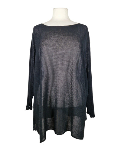 Sommerpullover Lang Pullover Kolibri Ulm Schwarz Einheitsgröße 