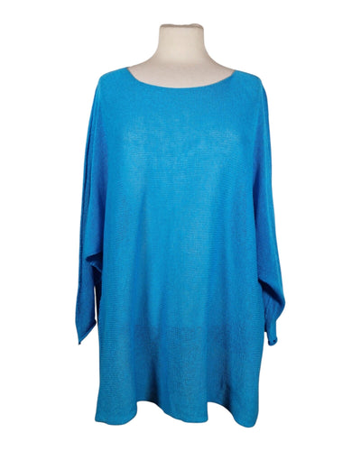 Sommerpullover Lang Pullover Kolibri Ulm Türkis Einheitsgröße 