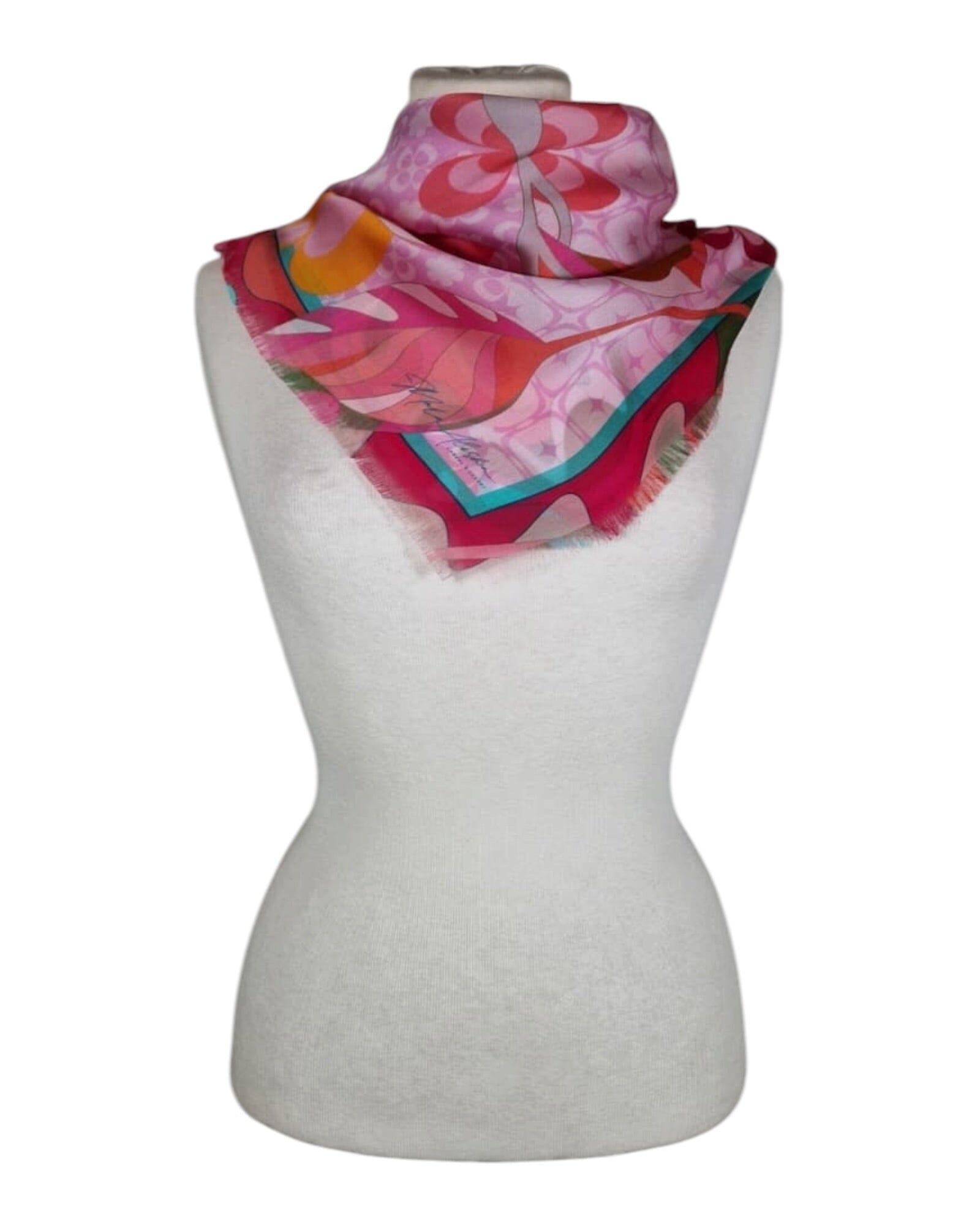 St. Tropez Petite Seidentuch Mala Alisha Pink/Berry 70x70 cm 