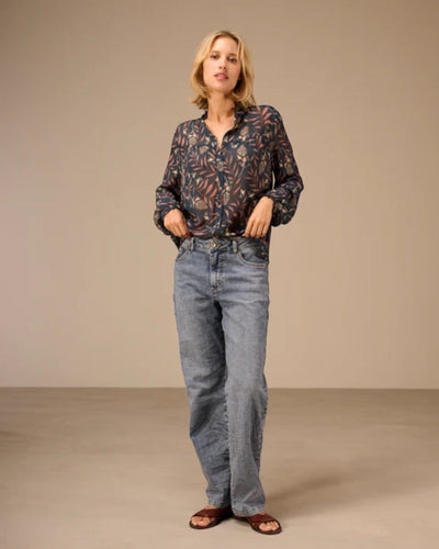 Straight Jeanshose Nile Blue Denim XS 